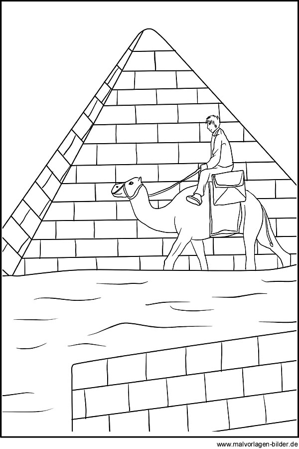 ausmalbilder ägypten pyramiden