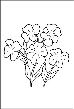 Malbild Blume