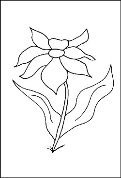 Malvorlage Blume