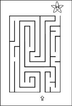 Labyrinth Rätsel -Stern