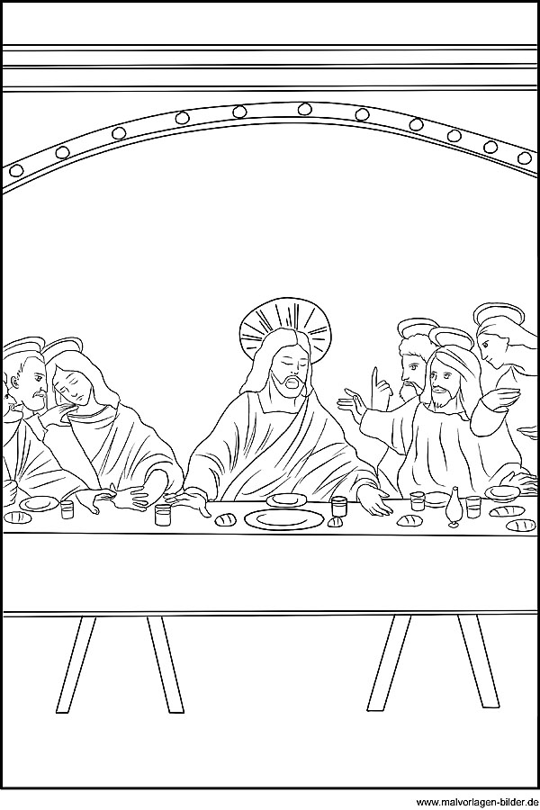 Das letzte Abendmahl mit Jesus