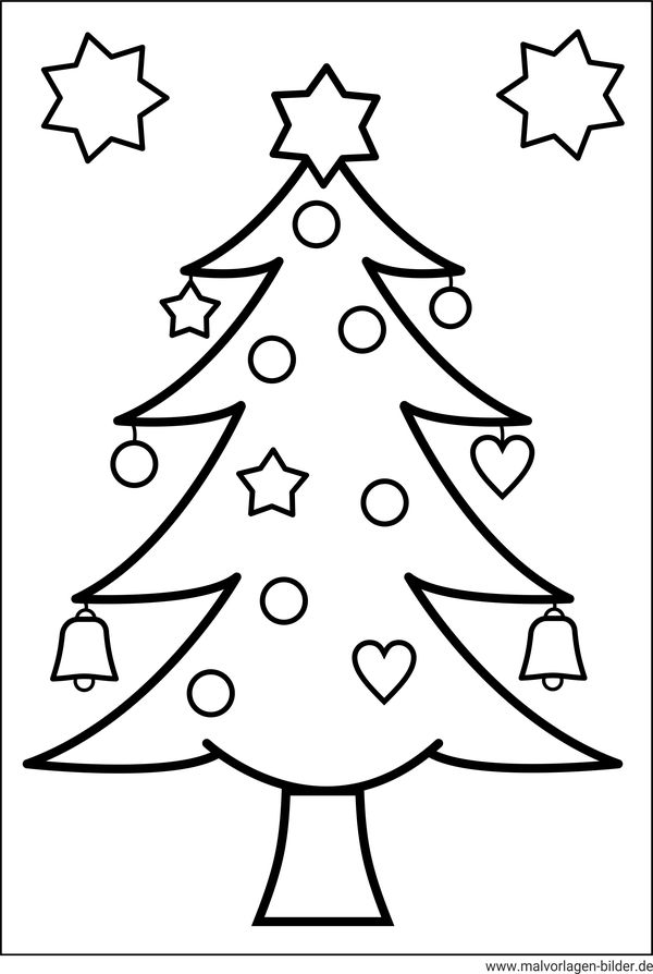Tannenbaum Weihnachten Malvorlage