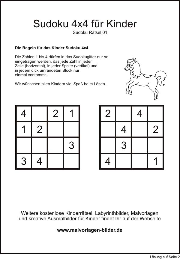 Sudoku Für Kinder Online