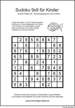 Sudoku - Kinder 9x9