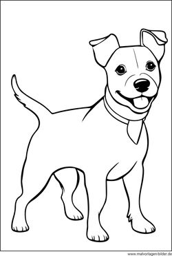 Jack Russell Terrier Hunderasse Ausmalbild