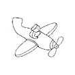 Malvorlagen Flugzeug
