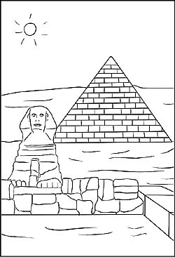 Ausmalbilder Pyramiden