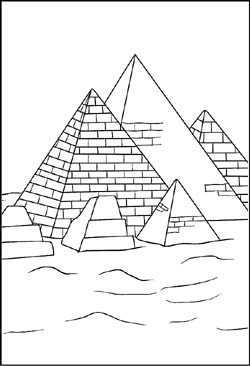 Malvorlagen Pyramiden