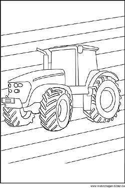Ausmalbild Traktor
