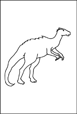 Malvorlage Dinosaurier