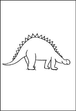 Malvorlage Dinosaurie