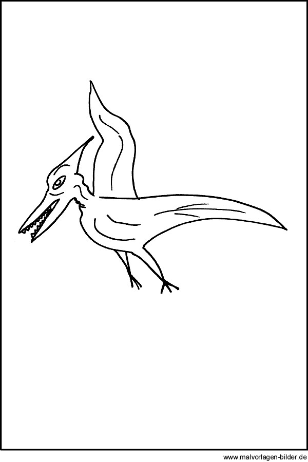 Malvorlage Flugdinosaurier