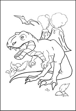 dinosauriern - malvorlagen ausmalbildern