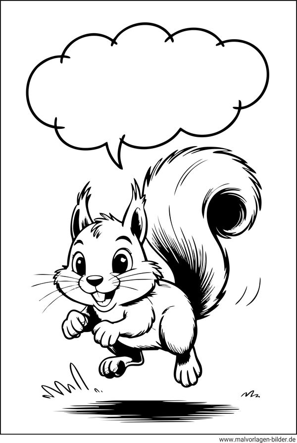 Eichhörnchen Comic Stil