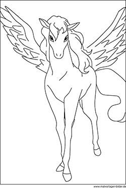 Ausmalbild Pegasus