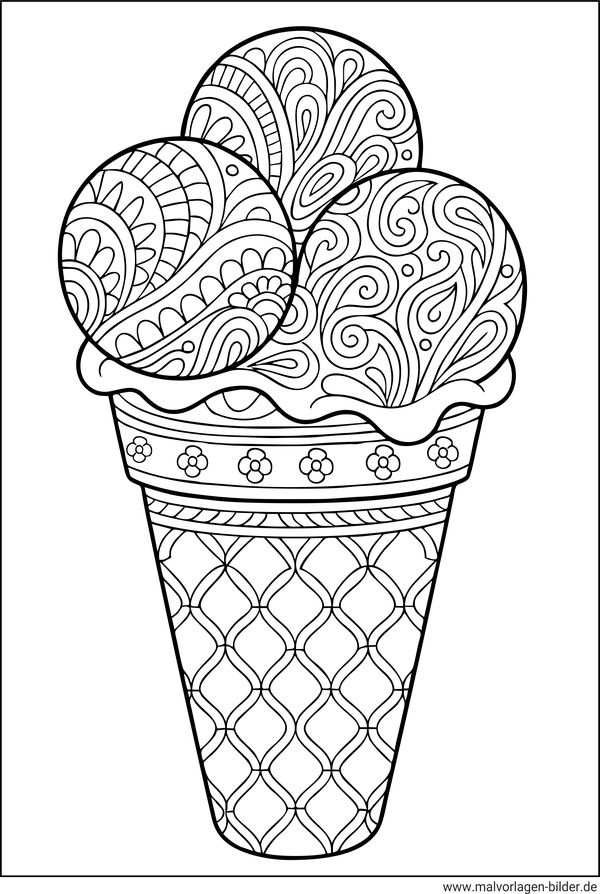 Malvorlage Eis Erwachsene