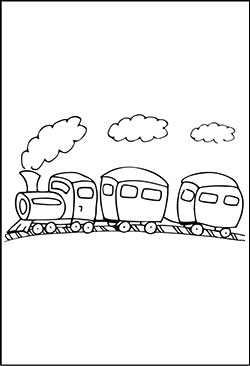 Malvorlagen Eisenbahn