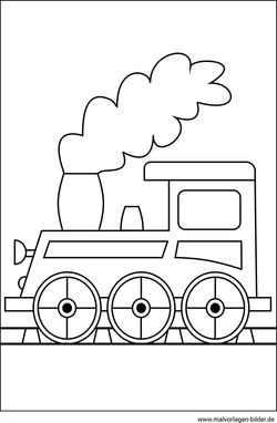 Malvorlage Eisenbahn