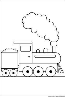 Malvorlage Lokomotive