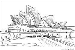 Opernhaus Sydney Malvorlage für Erwachsene