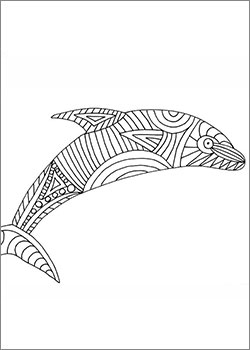 zen art Delfin Vorlage