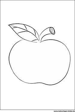 Apfel Malvorlage