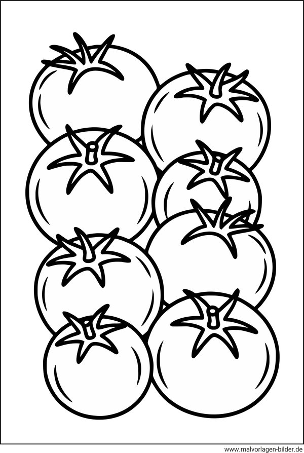 Ausmalbild Tomaten