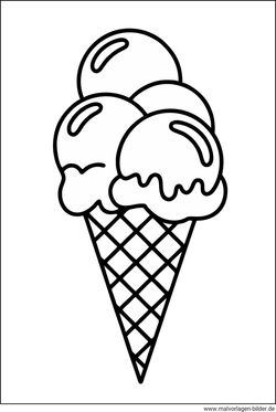 Malvorlage Eis