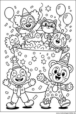 Malvorlage Fastnacht kostenlos
