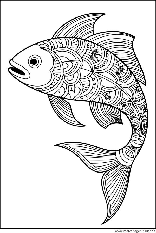 Fisch Ausmalbild Erwachsene