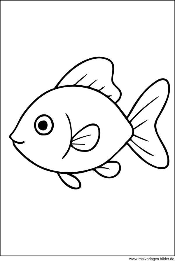 Malvorlage Fisch Umriss