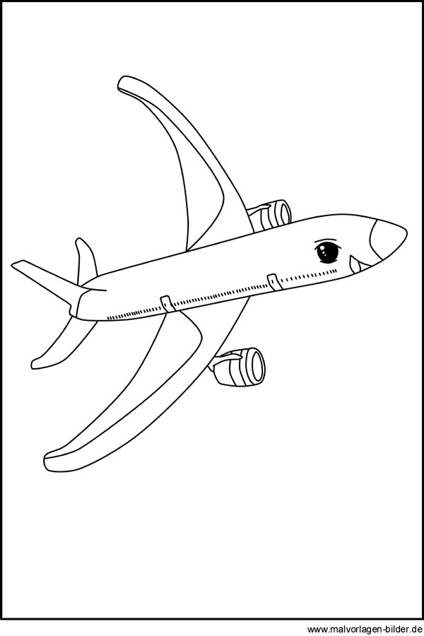 Flugzeug Kostenlose Ausmalbilder Zum Ausdrucken Und Ausmalen