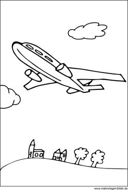 Malvorlagen Flugzeug