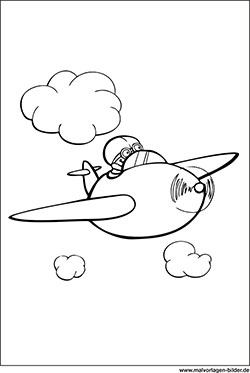 Propellerflugzeug Malvorlagen Flugzeug