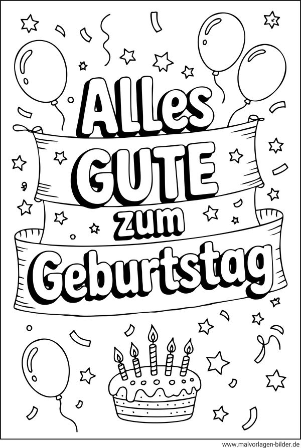 Alles gute zum Geburtstag Vorlage