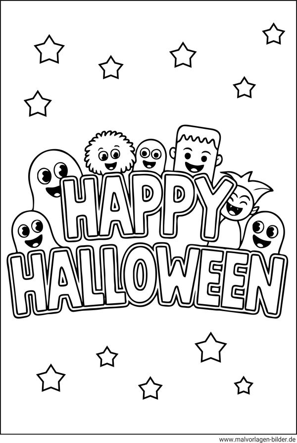 Happy Halloween PDF Vorlage
