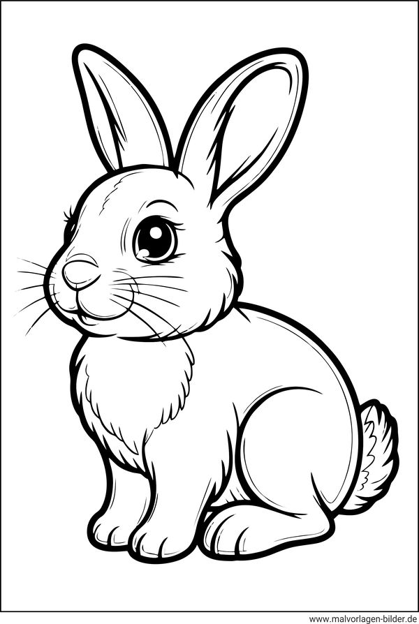 Hase PDF-Ausmalbild