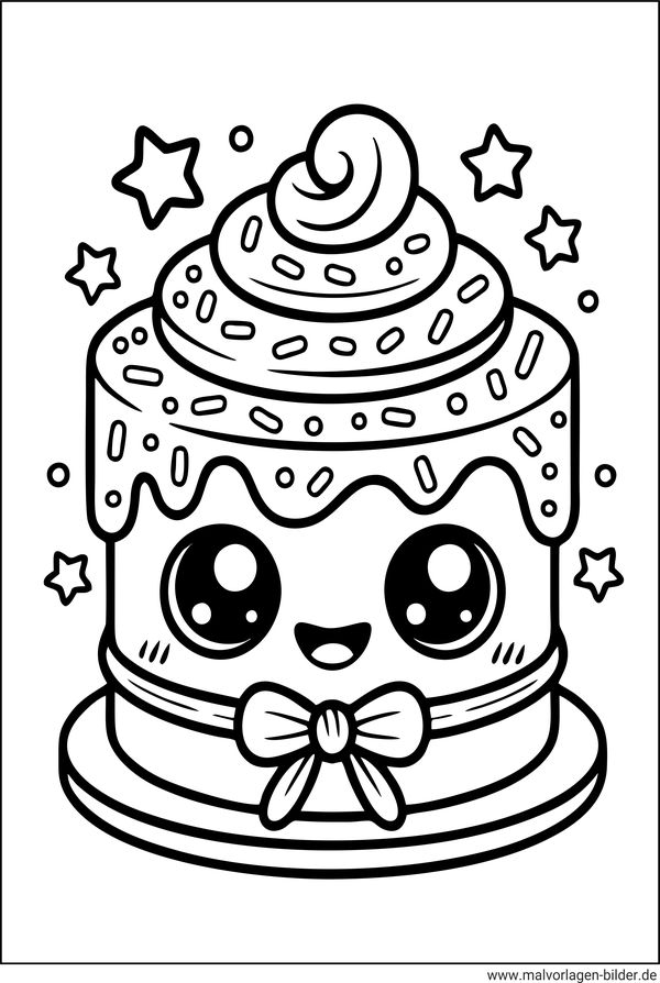 Kawaii Sushi Ausmalbild