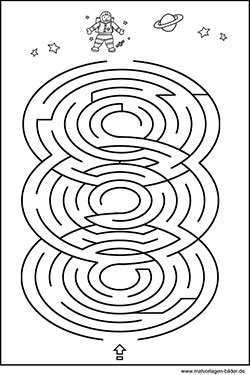 Labyrinth Bild für Kinder