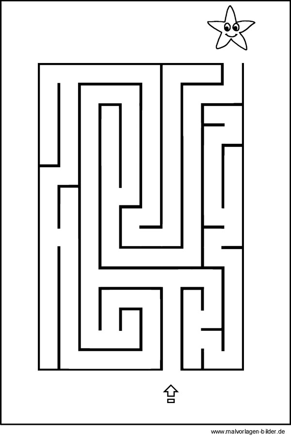 Labyrinthbild für Kinder