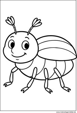 Maikäfer Ausmalbild Kinder kostenlos ausdrucken und malen