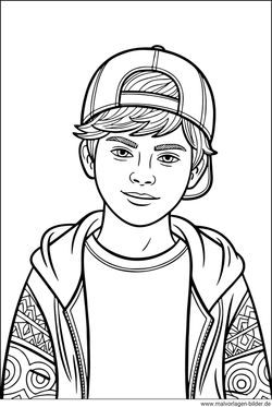 Teenager Junge Ausmalbild ausdrucken