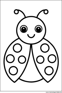 Marienkäfer Ausmalbild Kindergarten
