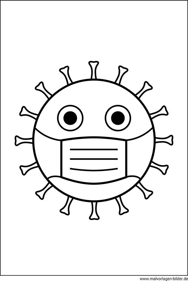 Coronavirus Ausmalbild