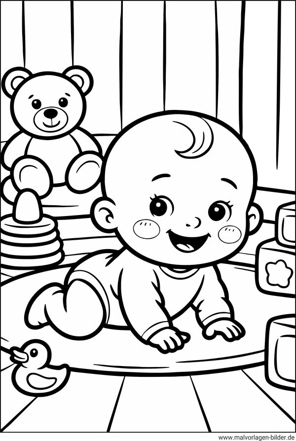 Baby Ausmalbild