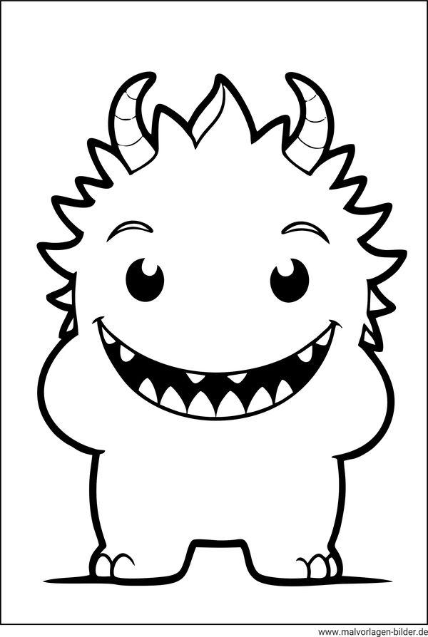 Baby Monster Ausmalbild