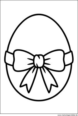 Osterei Vorlage zum Ausmalen