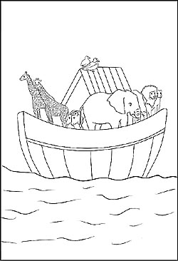 Arche Noah als Malvorlage
