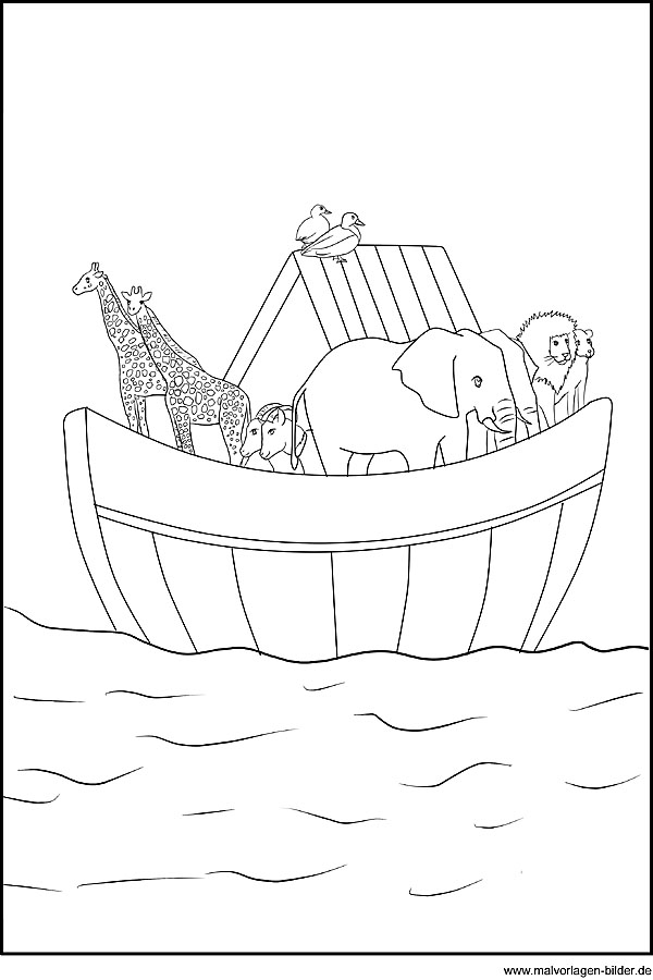 Die Arche Noah Ausmalbild Aus Der Bibel