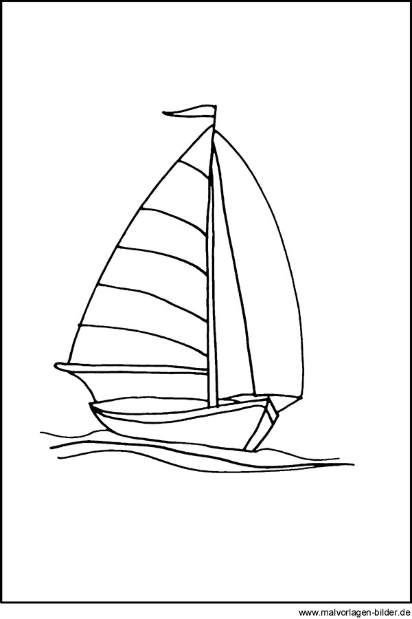 kostenlose malvorlage segelboot  ausmalbilder